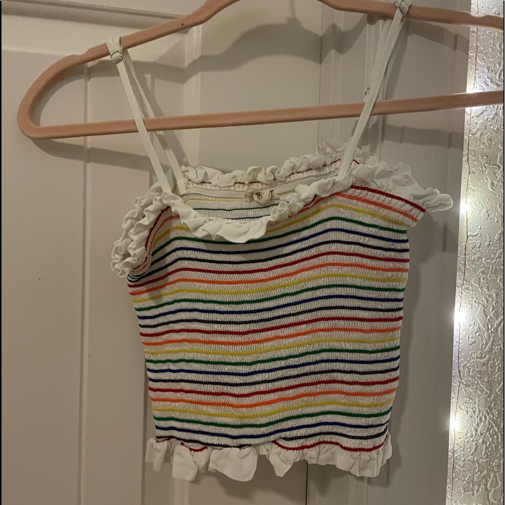 ocean drive ribbed crop top